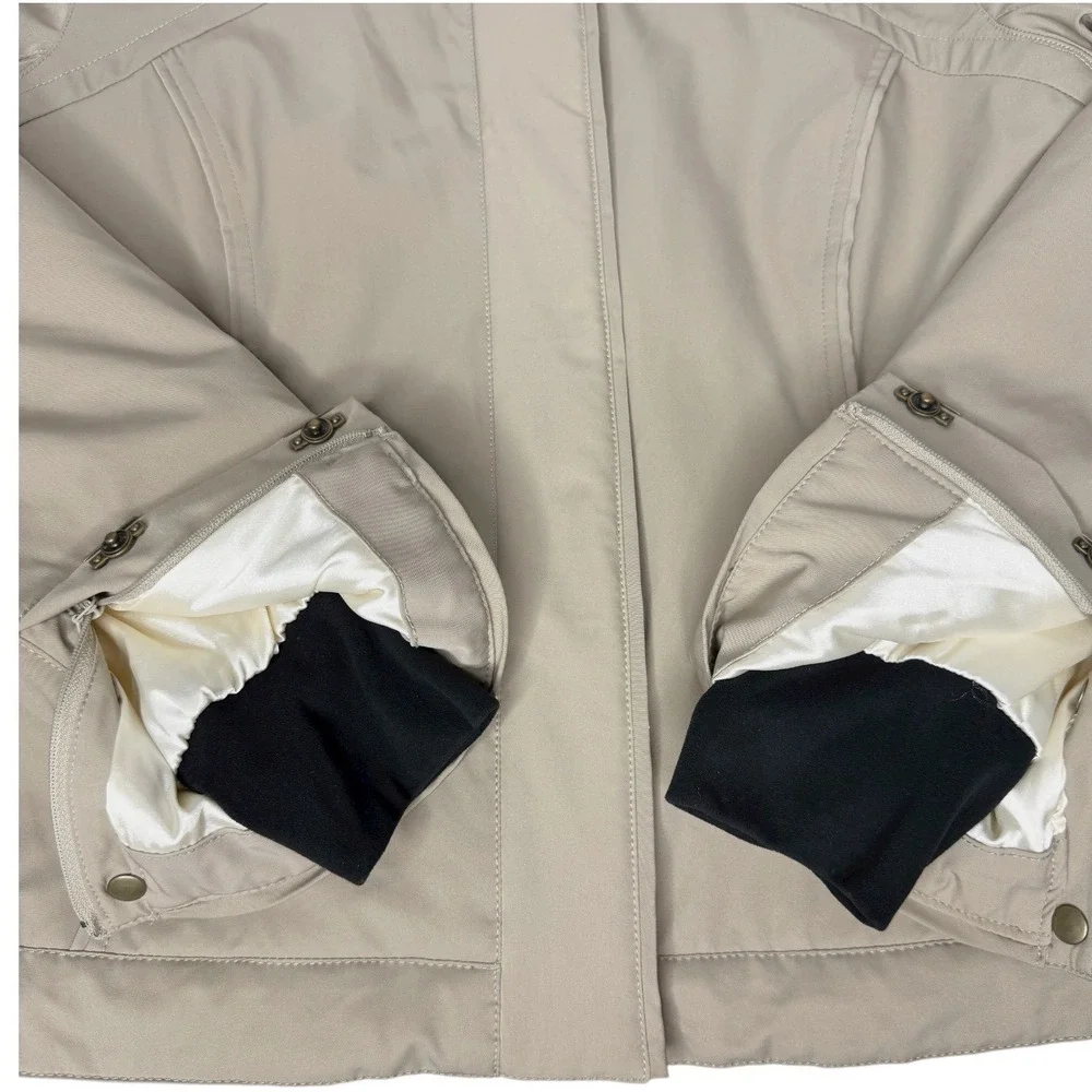 NILS Insulated Ski Jacket Snowboard Jacket Beige Size‎ 10